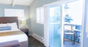 Captains' Quarters Room offers an ocean view private balcony.