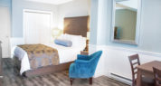 Sea Otter room offers a Queen bed, full kitchen and is pet friendly.